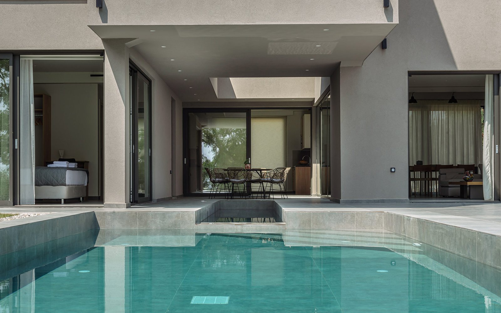 Pool and villa
